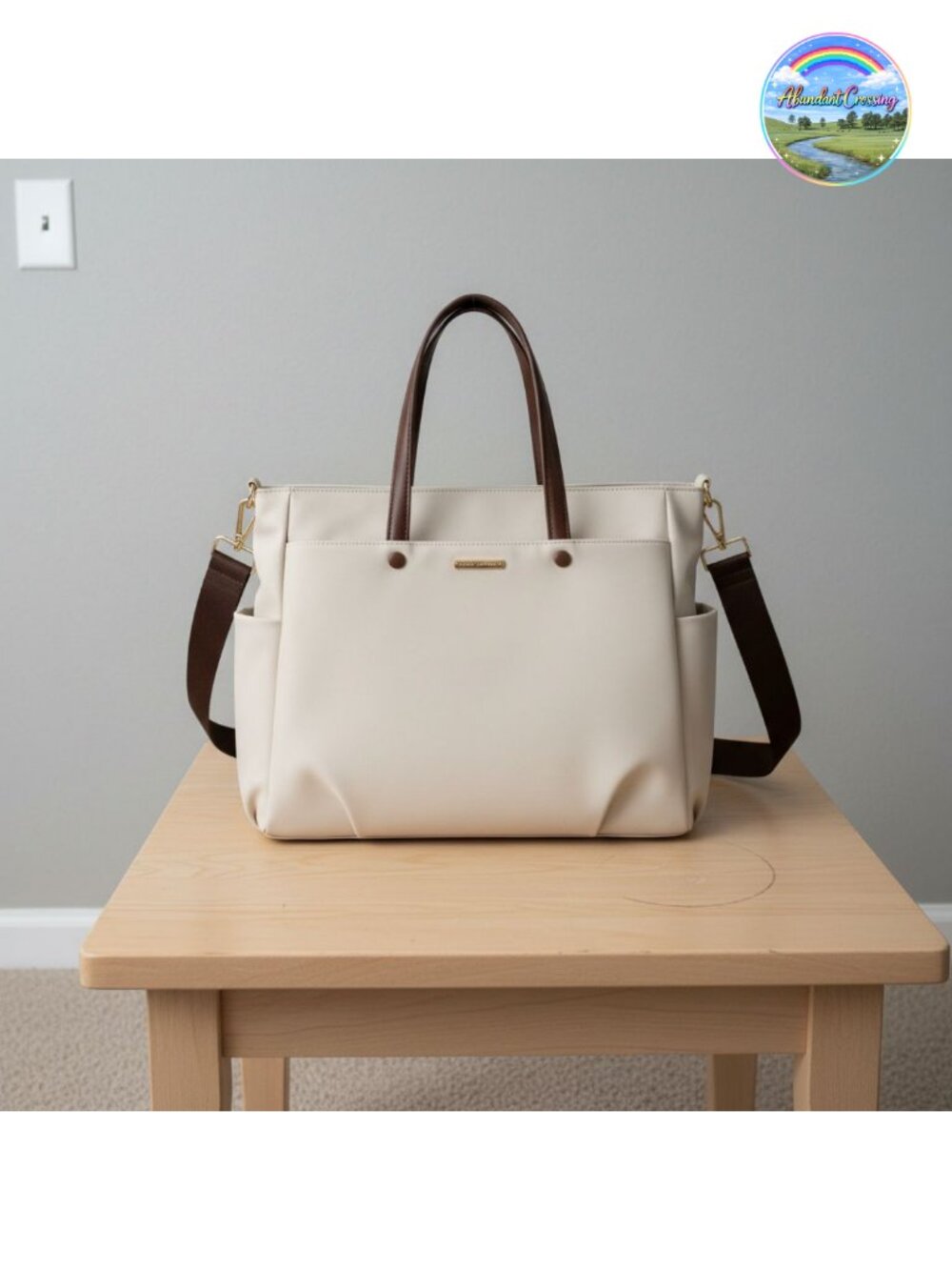 15 Inch Laptop Tote Bag Lightweight Nylon Work Shoulder Bag